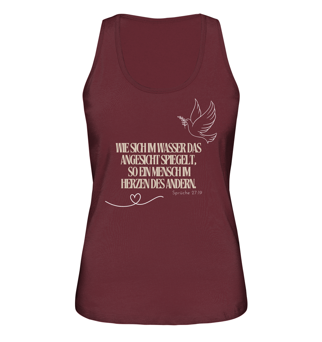 Im Herzen des anderen spiegeln - Ladies Organic Tank-Top