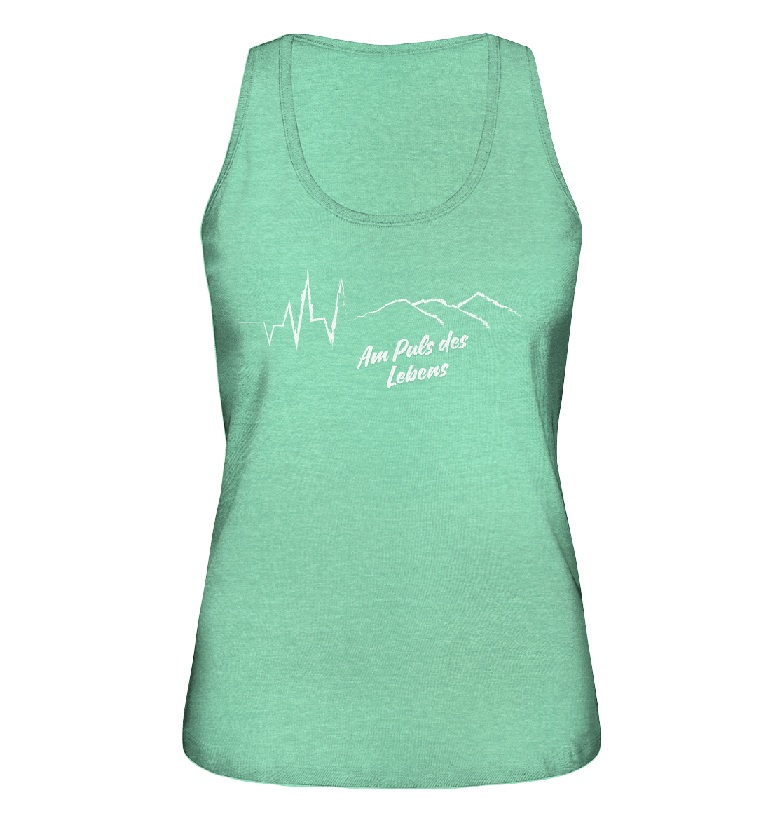 Am Puls des Lebens Berge - Ladies Organic Tank-Top