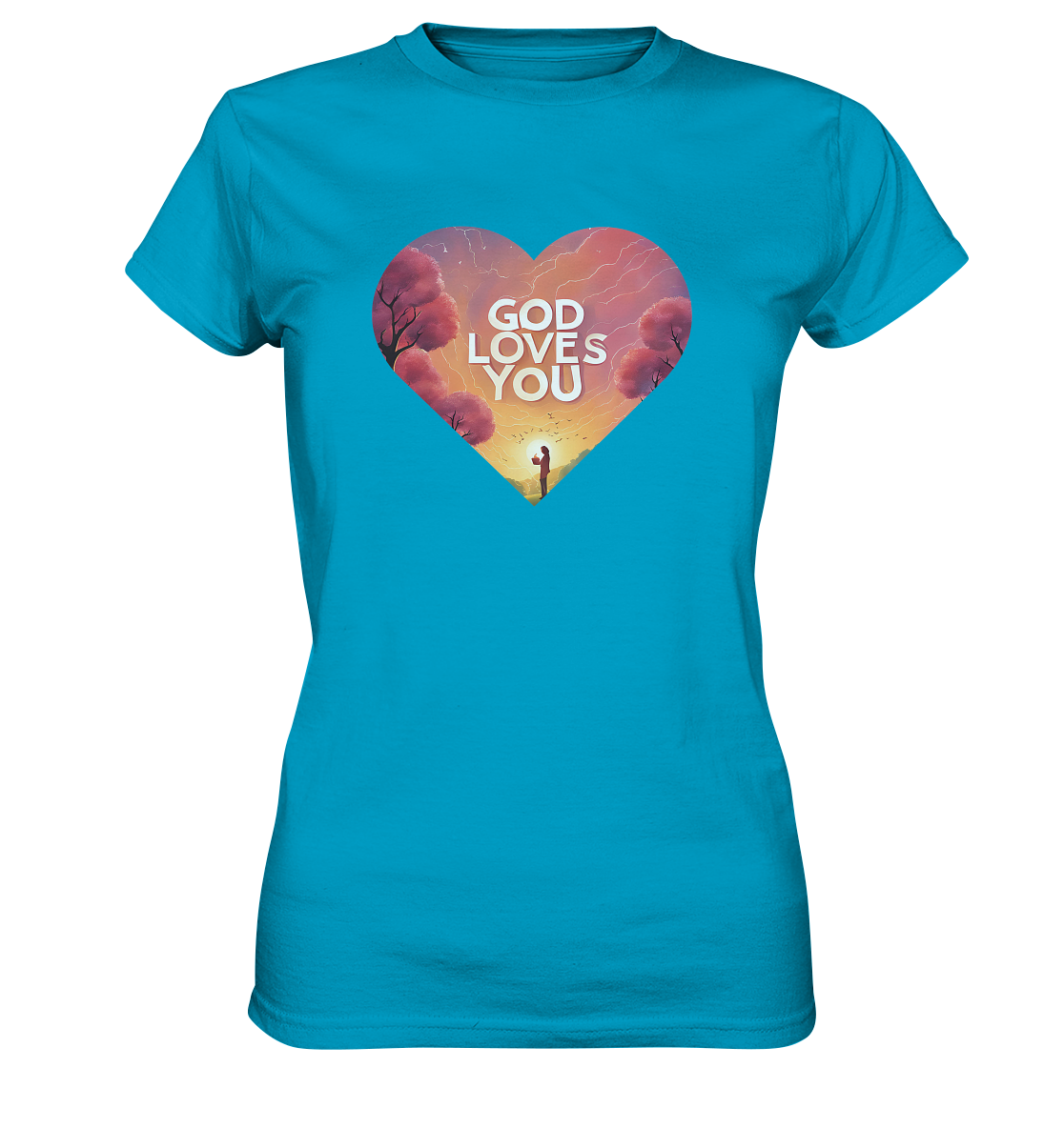 Gott liebt dich - Ladies Premium Shirt