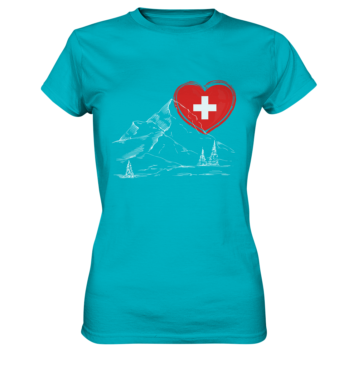 Schweizer Herz - Ladies Premium Shirt