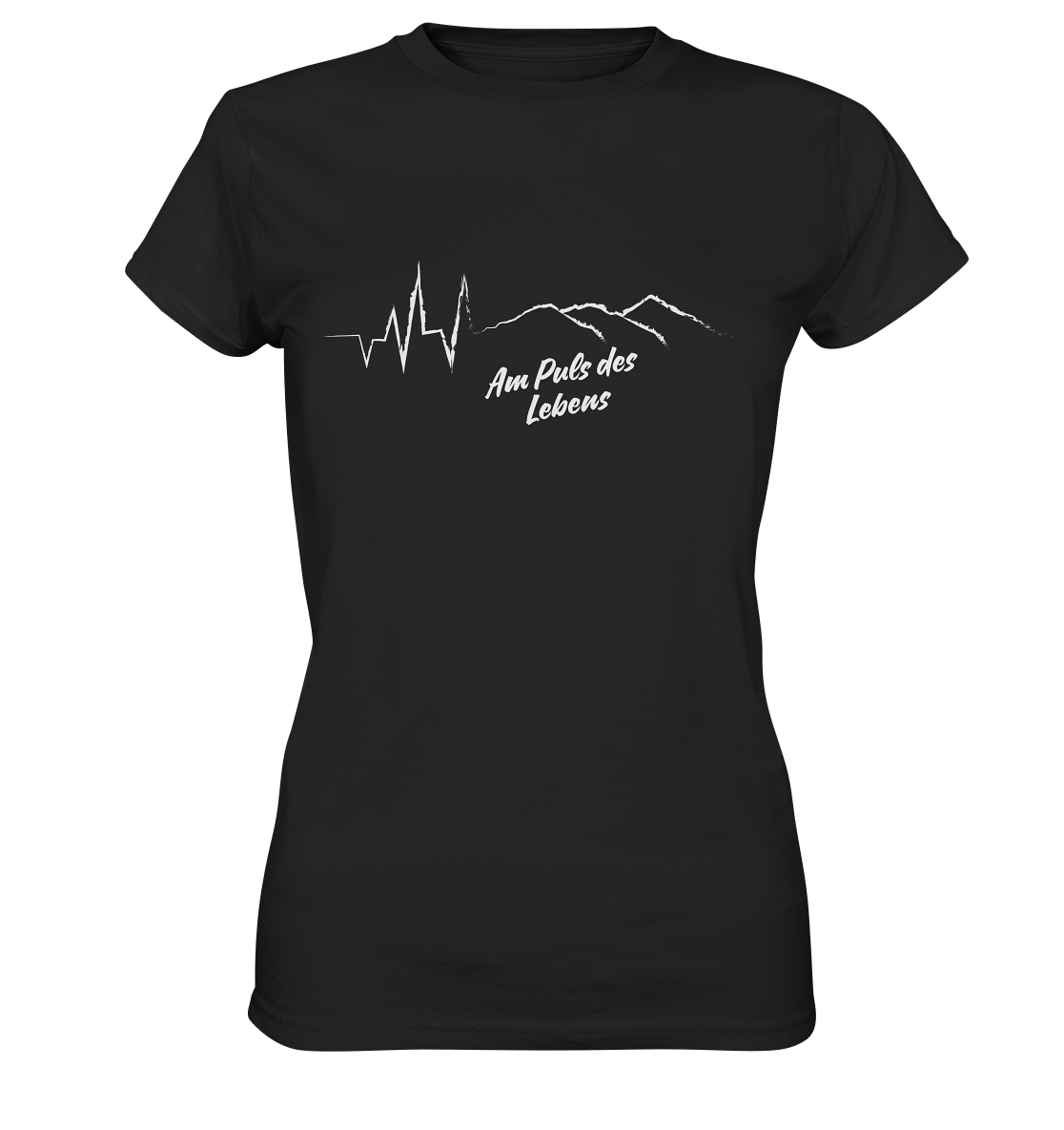 Am Puls des Lebens Berge - Ladies Premium Shirt
