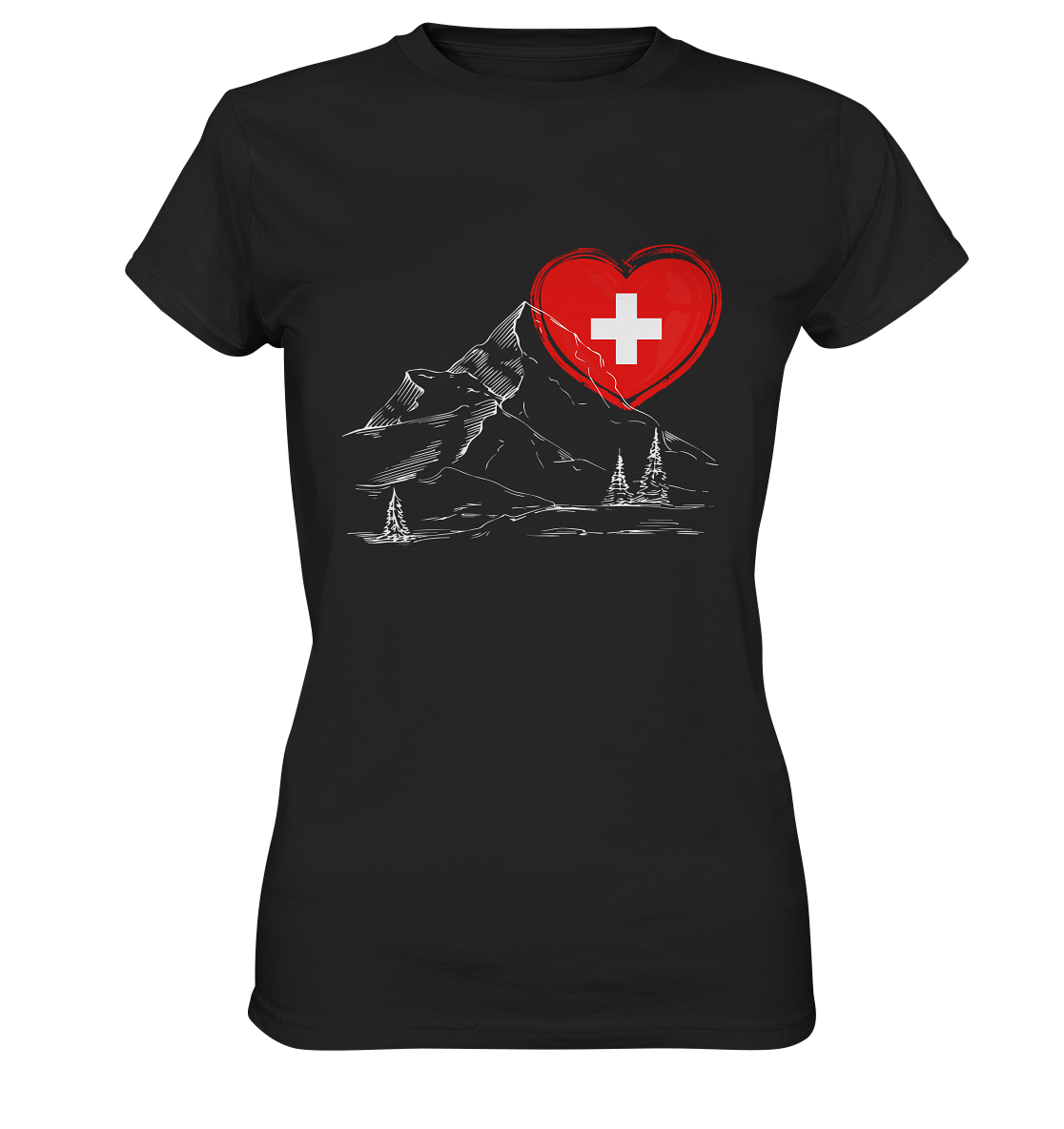 Schweizer Herz - Ladies Premium Shirt