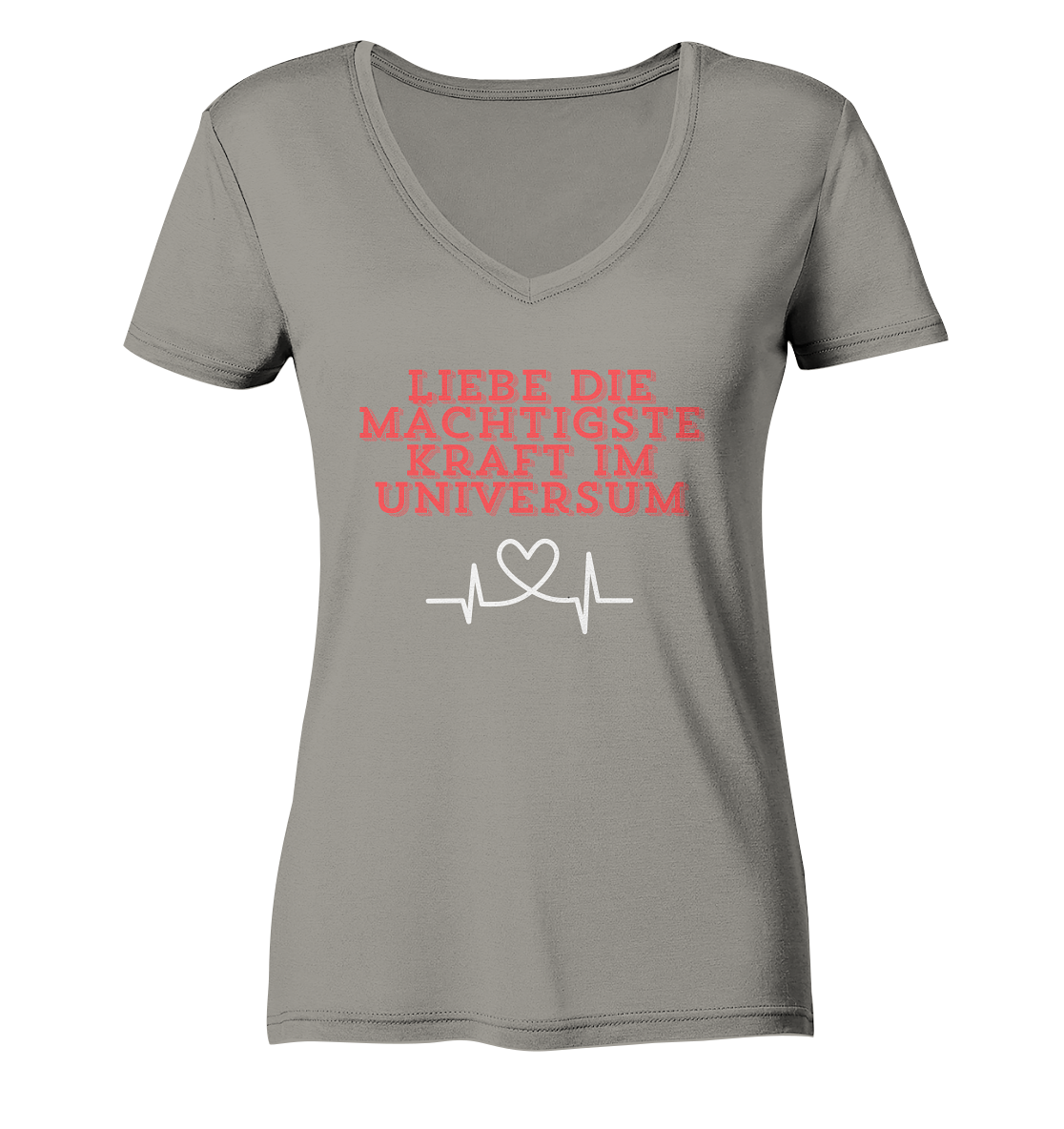 Liebe als Kraft - Ladies V-Neck Shirt