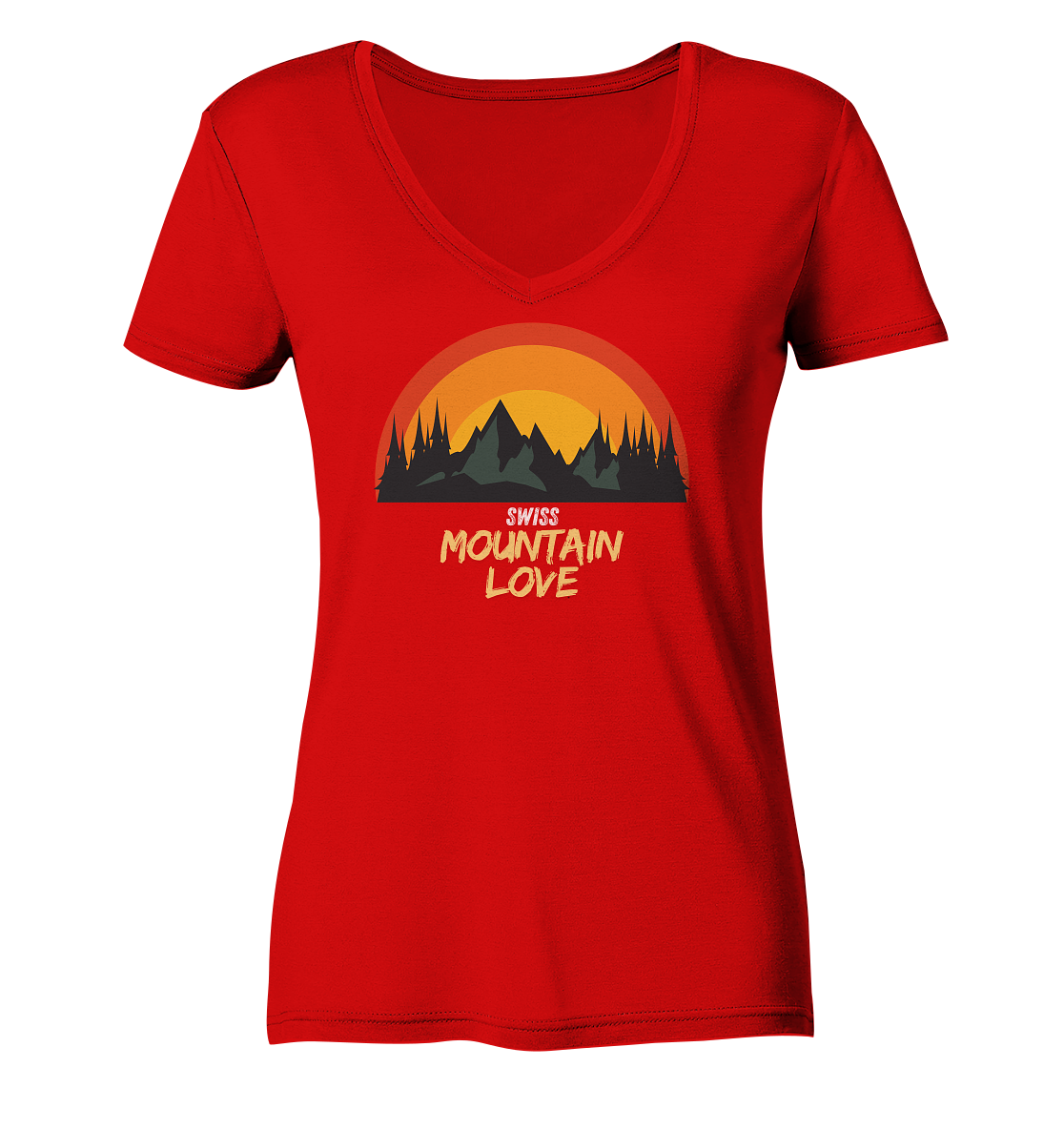 Mountain Love - Ladies V-Neck Shirt