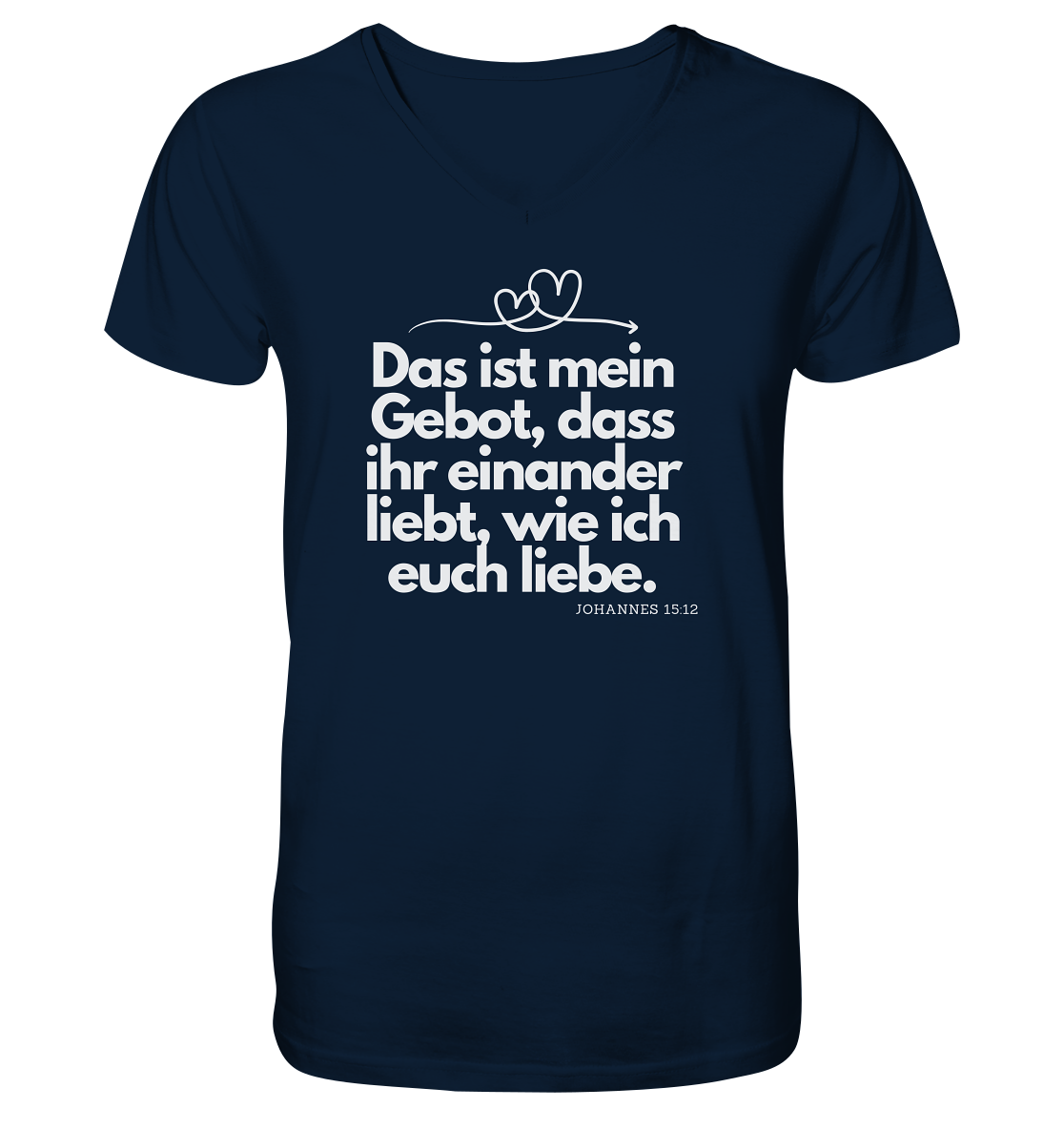 Liebe deinen Nächsten - Mens Organic V-Neck Shirt