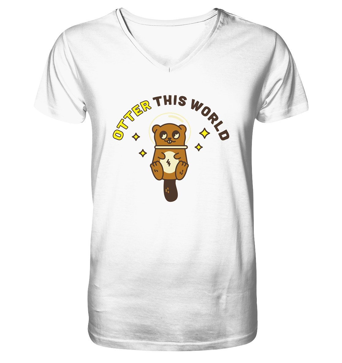 Otter - Mens Organic V-Neck Shirt