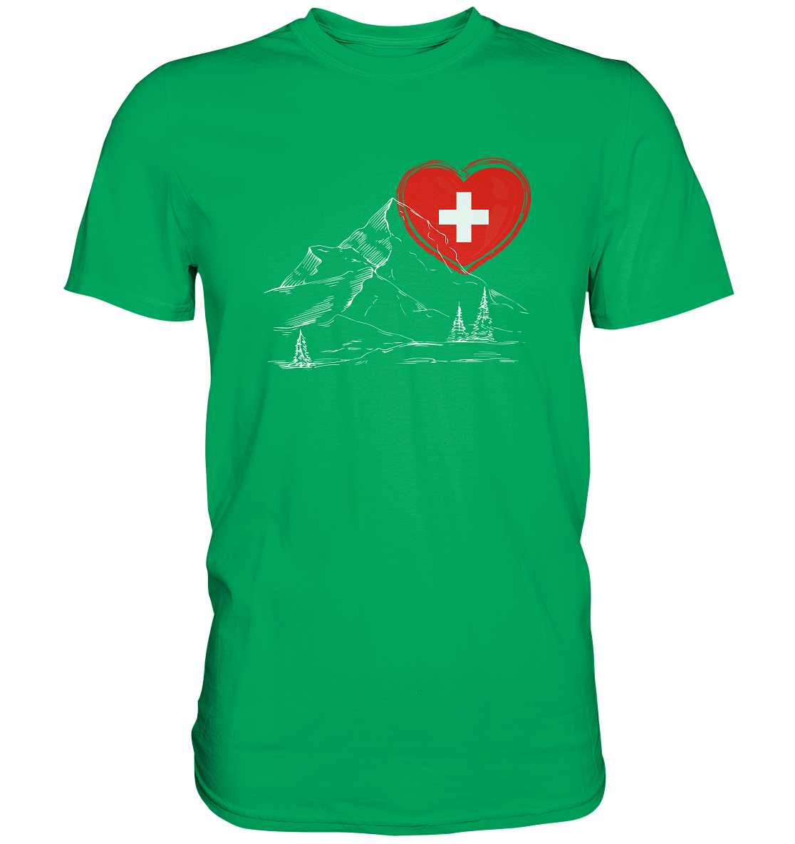 Schweizer Herz - Premium Shirt