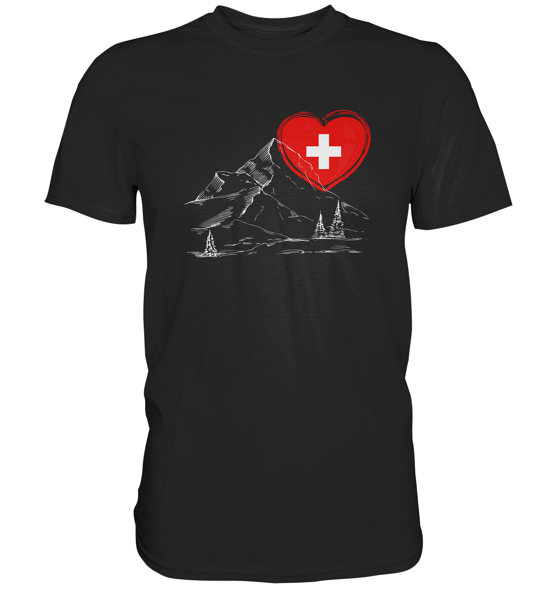 Schweizer Herz - Premium Shirt
