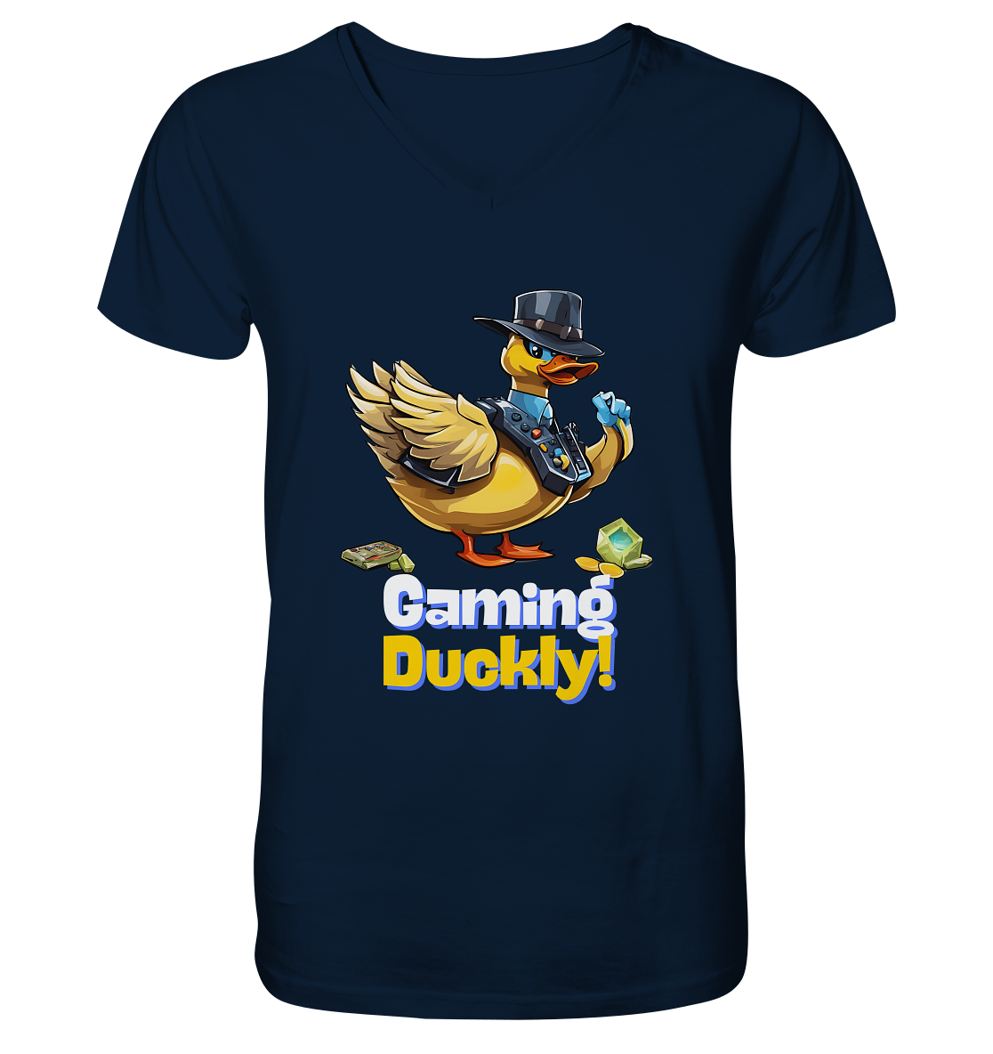 Gaming Duckly - V-Neck Shirt