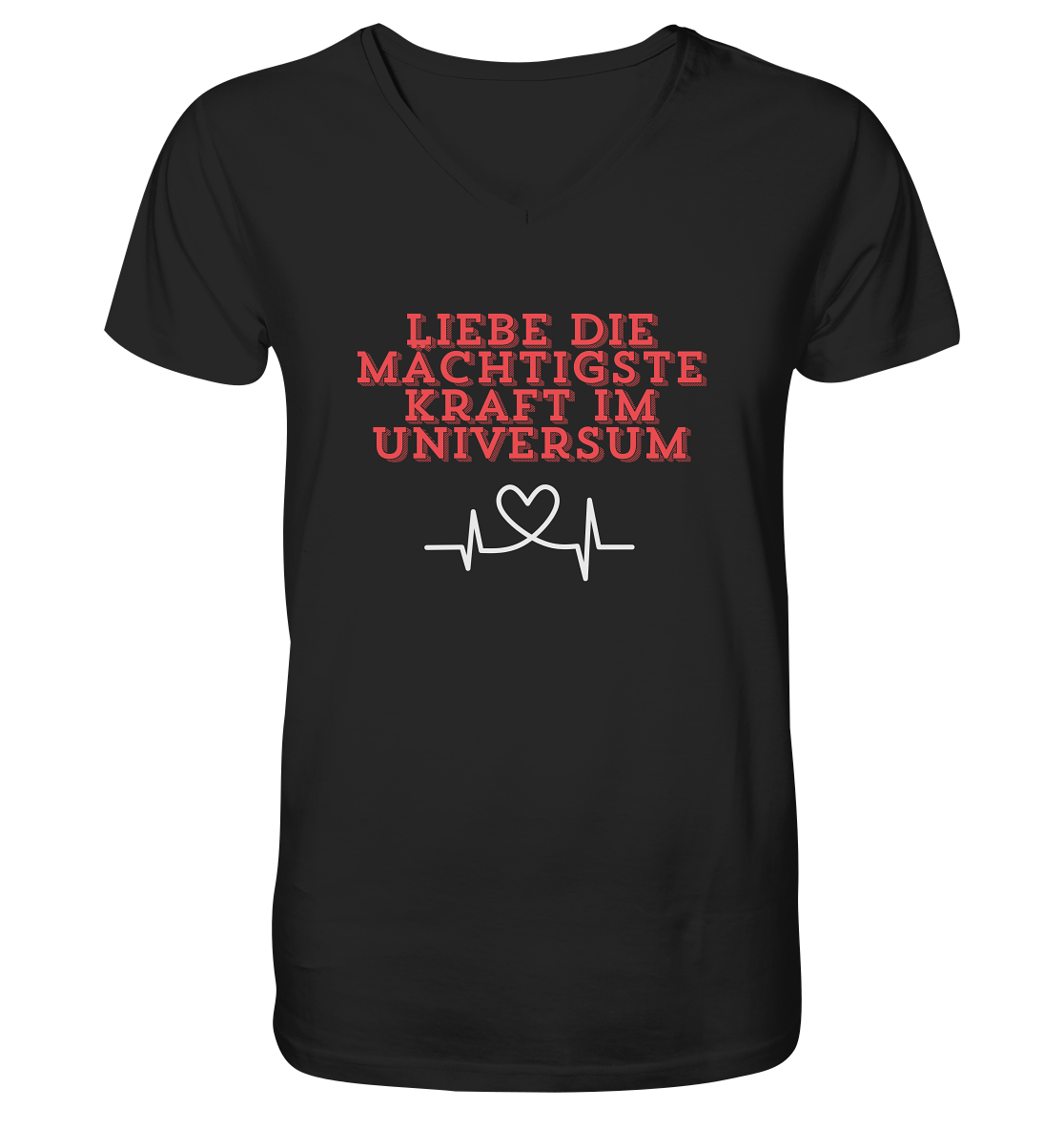 Liebe als Kraft - V-Neck Shirt