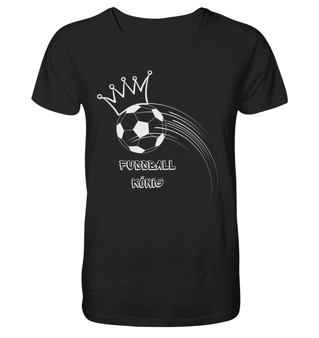 Fussball König - V-Neck Shirt