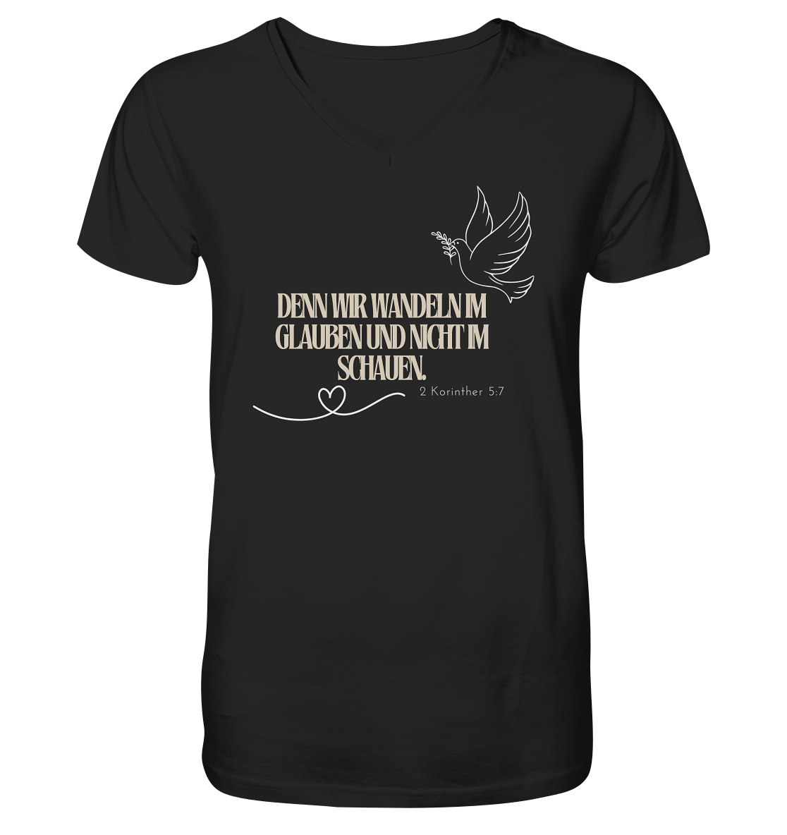 Glauben - V-Neck Shirt