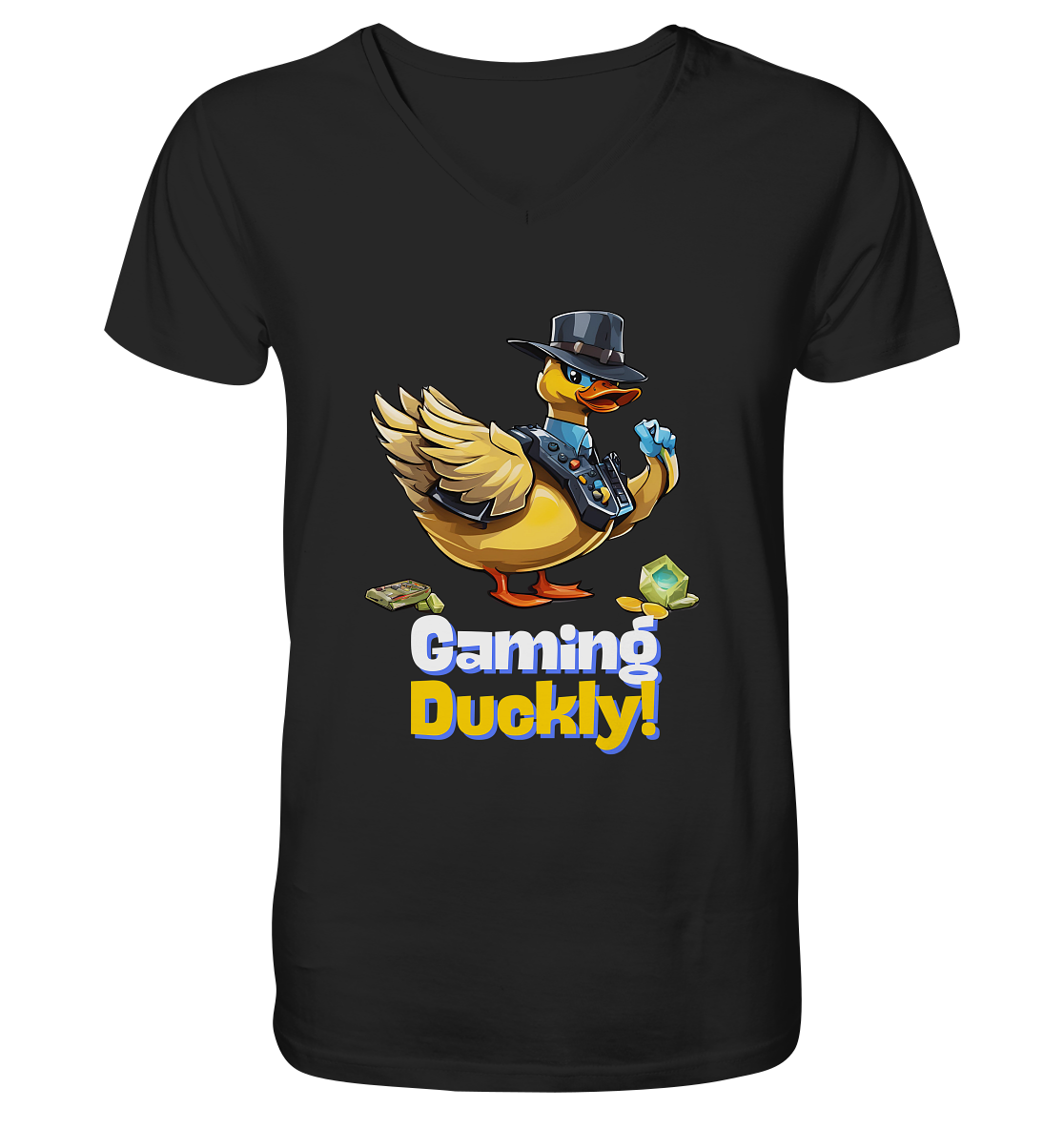 Gaming Duckly - V-Neck Shirt