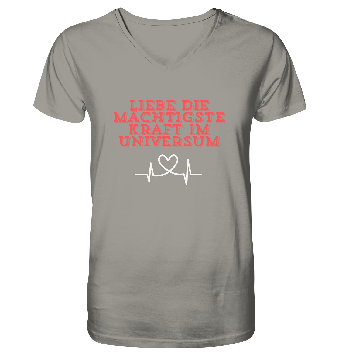 Liebe als Kraft - V-Neck Shirt