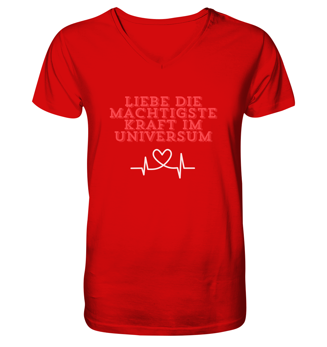 Liebe als Kraft - V-Neck Shirt