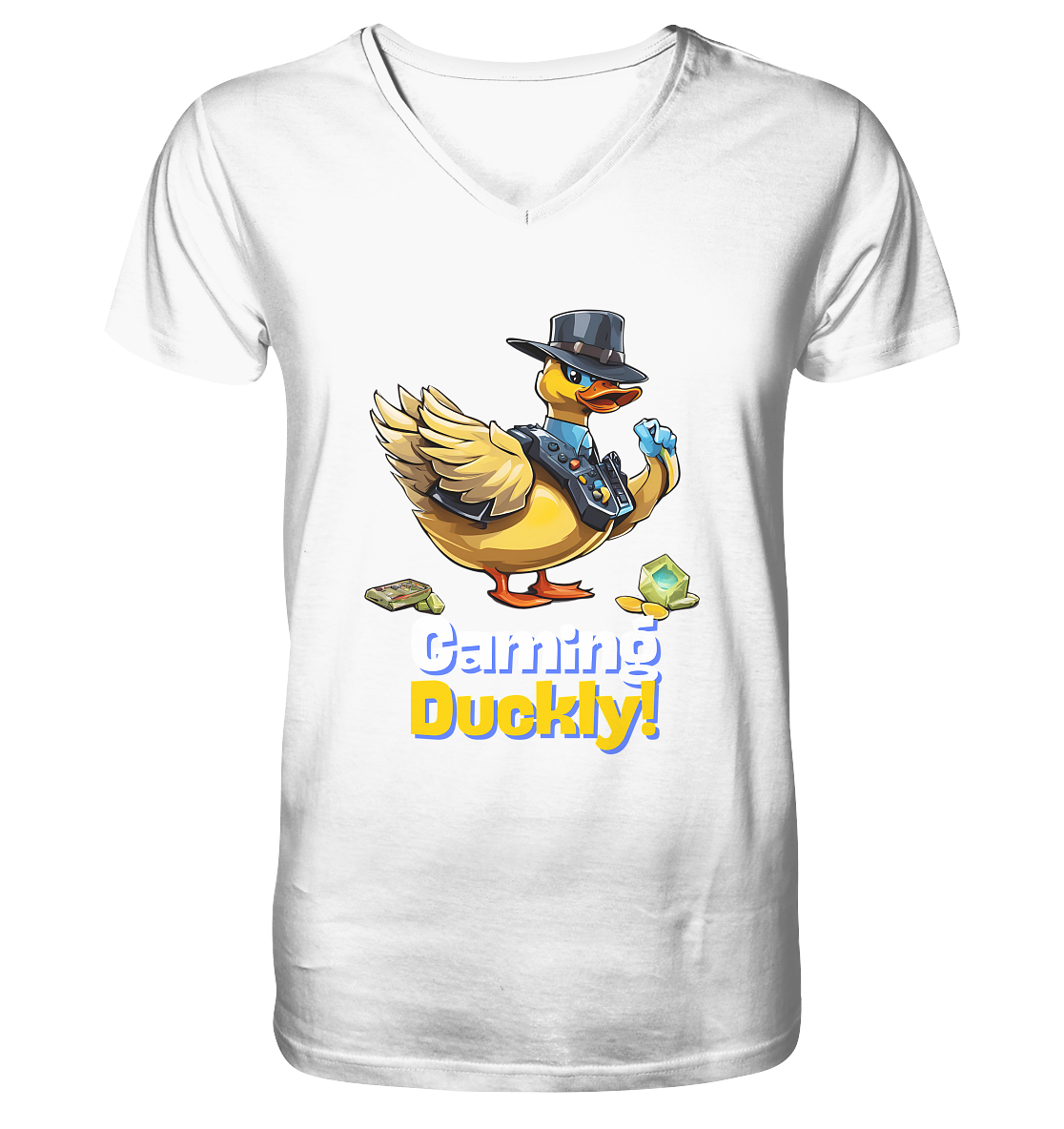 Gaming Duckly - V-Neck Shirt