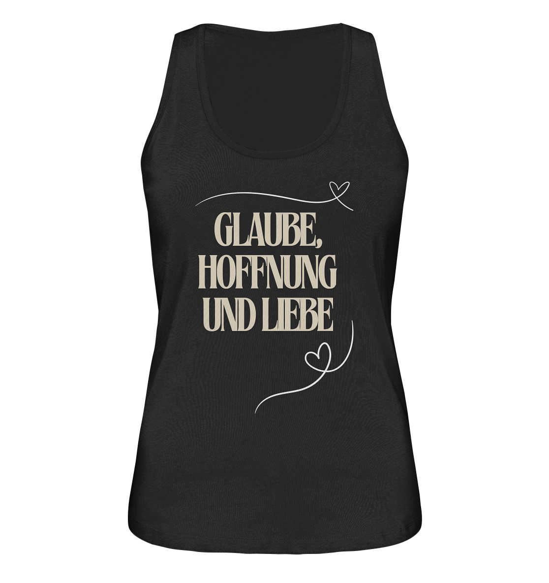 Glaube, Hoffnung und Liebe - Ladies Organic Tank-Top