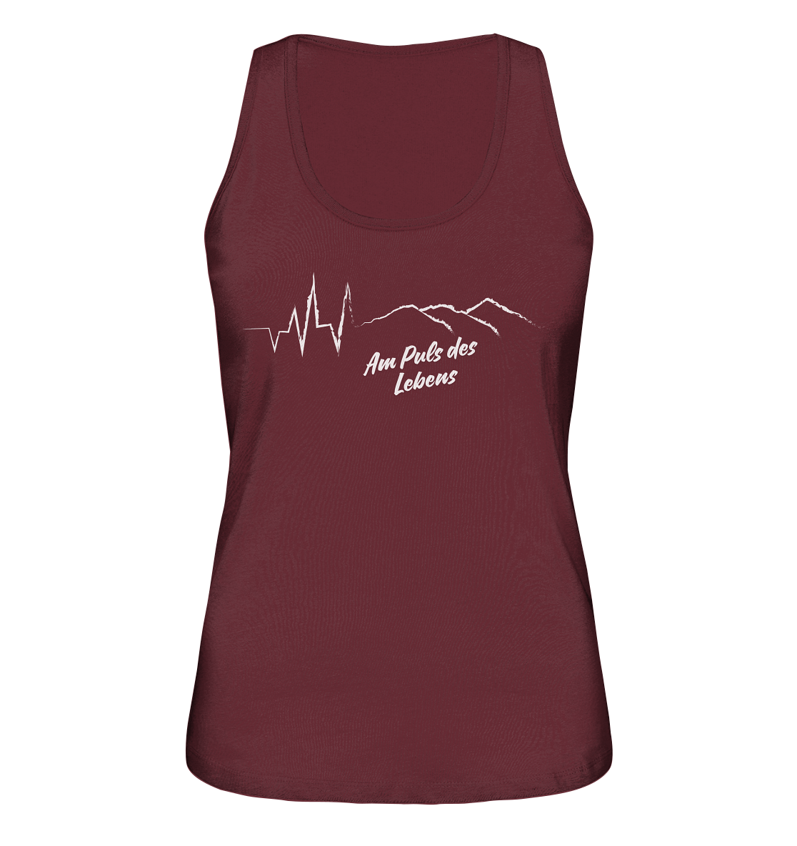 Am Puls des Lebens Berge - Ladies Organic Tank-Top