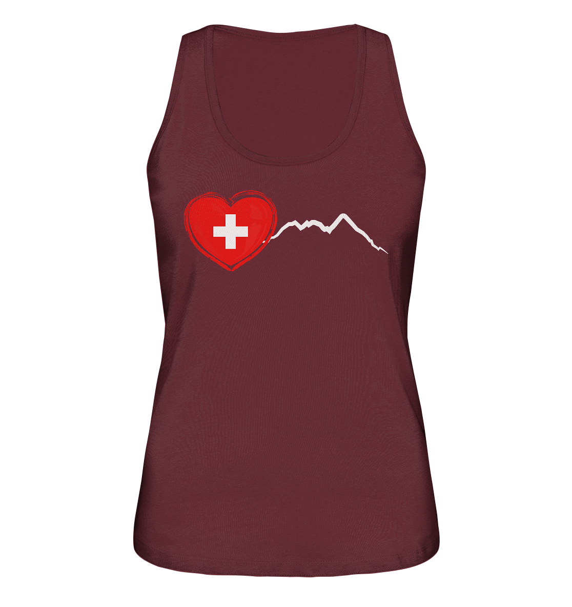 I Love Switzerland - Ladies Organic Tank-Top