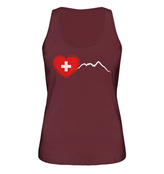 I Love Switzerland - Ladies Organic Tank-Top