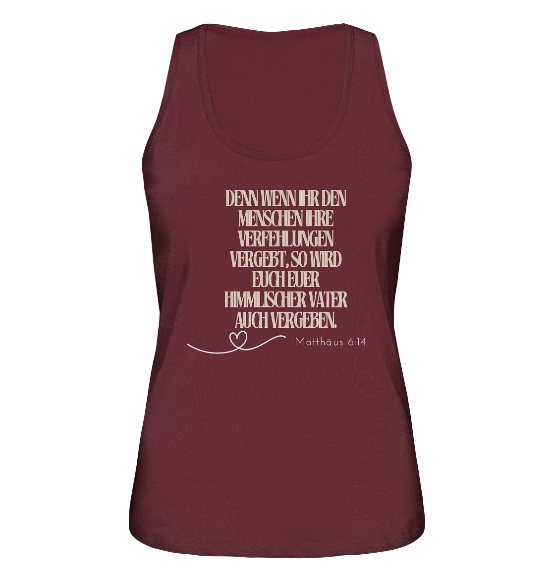 Vergebung - Ladies Organic Tank-Top