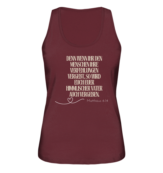 Vergebung - Ladies Organic Tank-Top