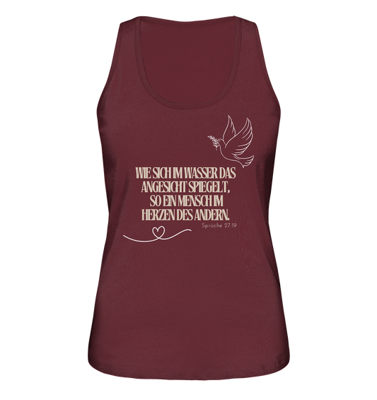 Im Herzen des anderen spiegeln - Ladies Organic Tank-Top