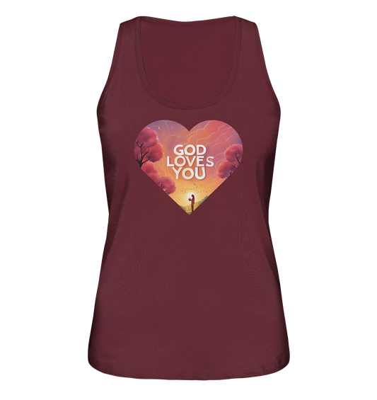 Gott liebt dich - Ladies Organic Tank-Top