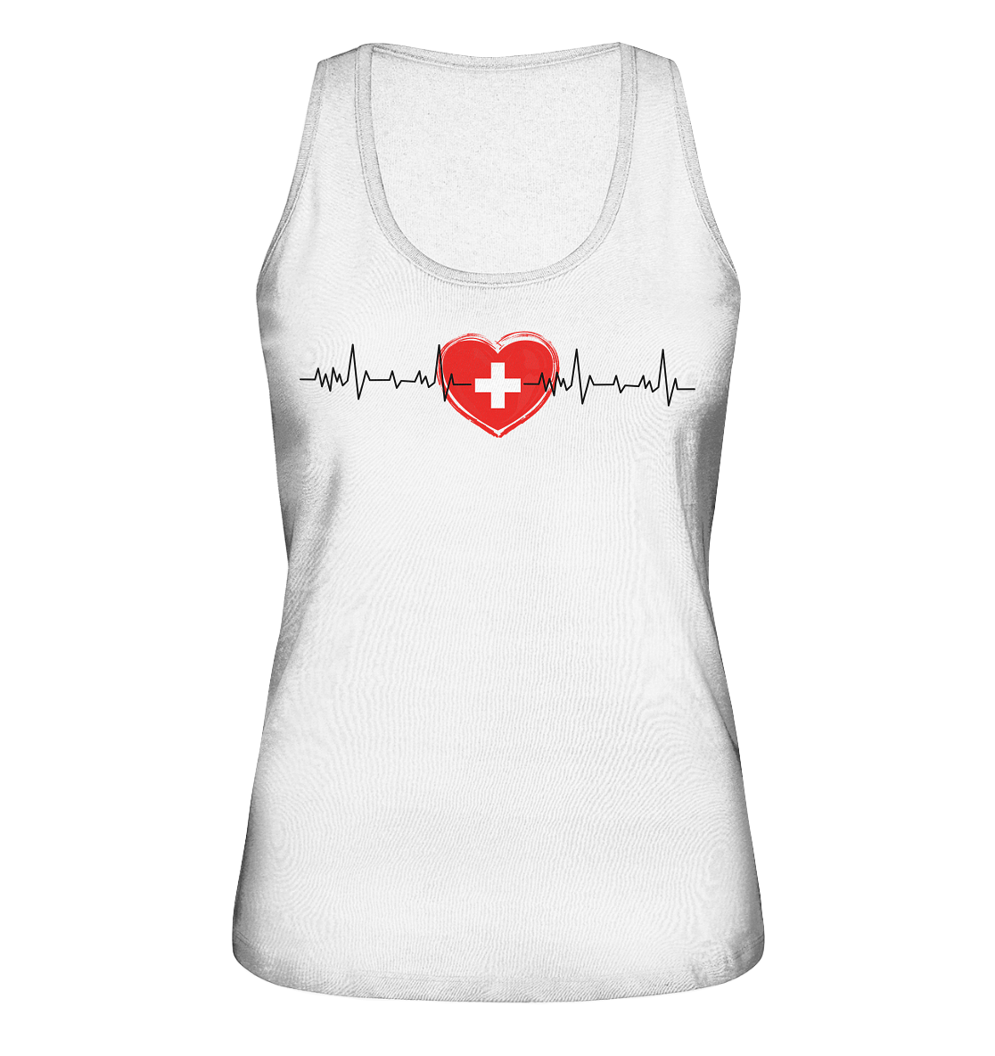 Herzschlag Schweiz - Ladies Organic Tank-Top