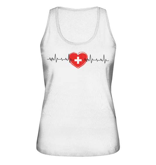 Herzschlag Schweiz - Ladies Organic Tank-Top