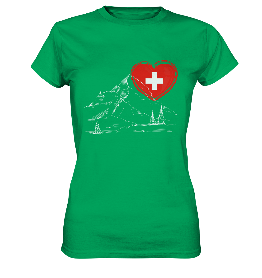 Schweizer Herz - Ladies Premium Shirt