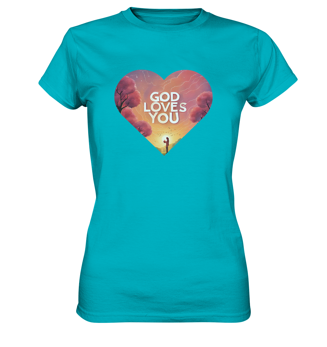 Gott liebt dich - Ladies Premium Shirt