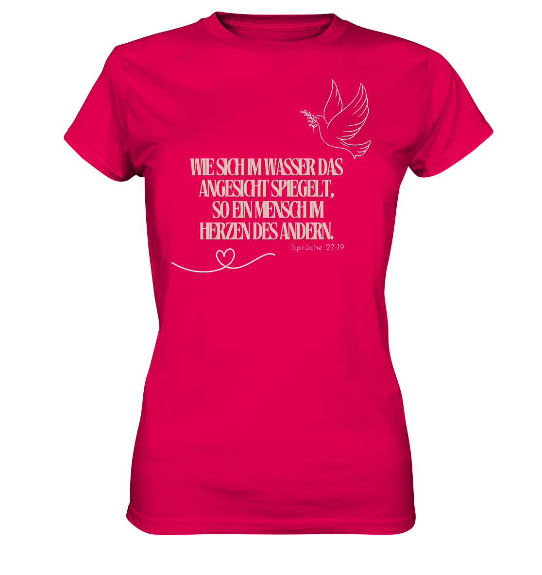 Im Herzen des anderen spiegeln - Ladies Premium Shirt