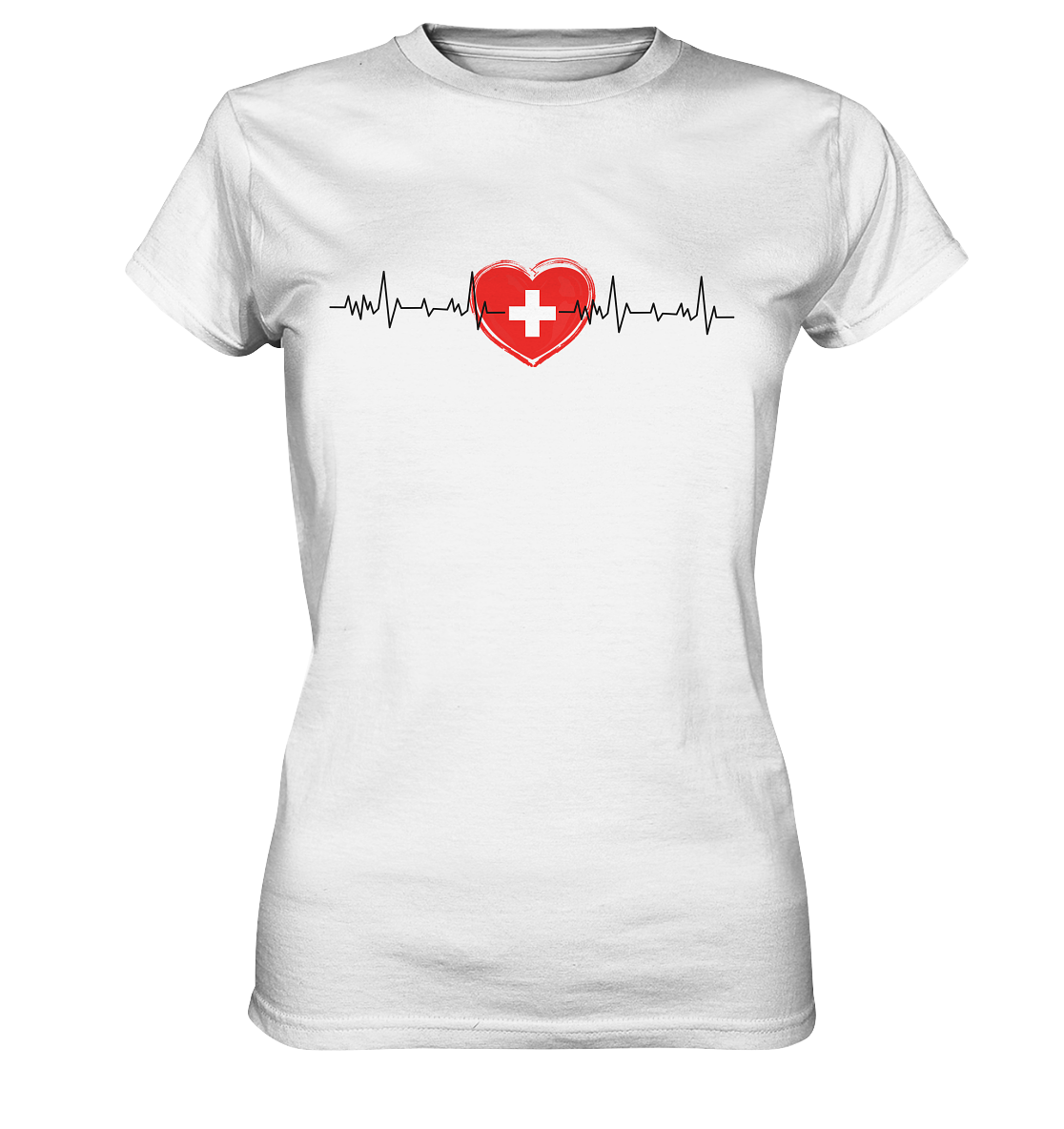 Herzschlag Schweiz - Ladies Premium Shirt
