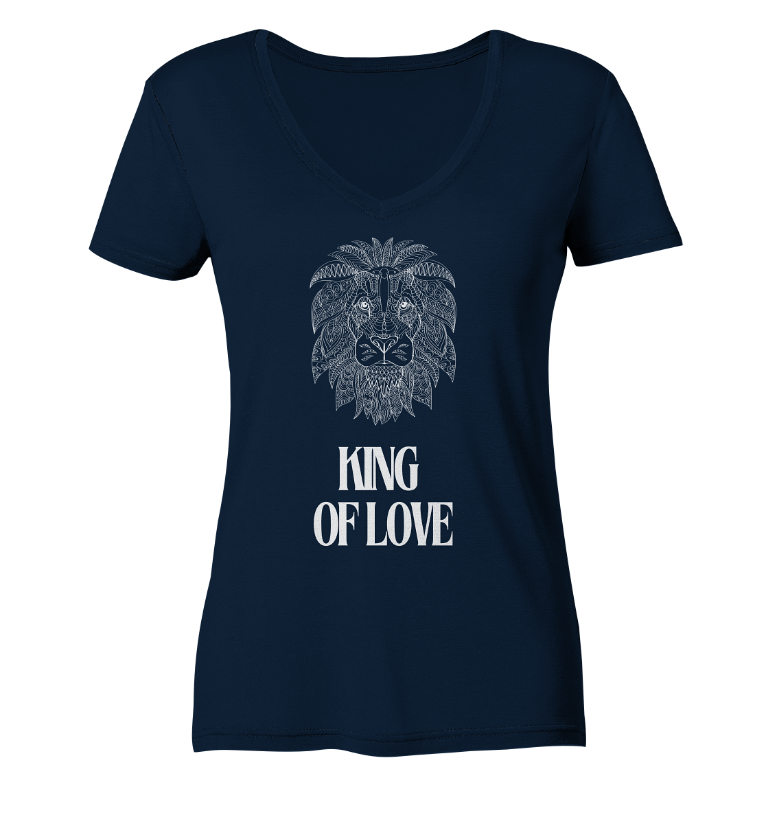 King of Love - Ladies V-Neck Shirt