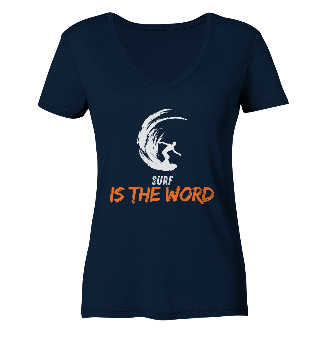 Surf is the Word - Ladies V-Neck Shirt