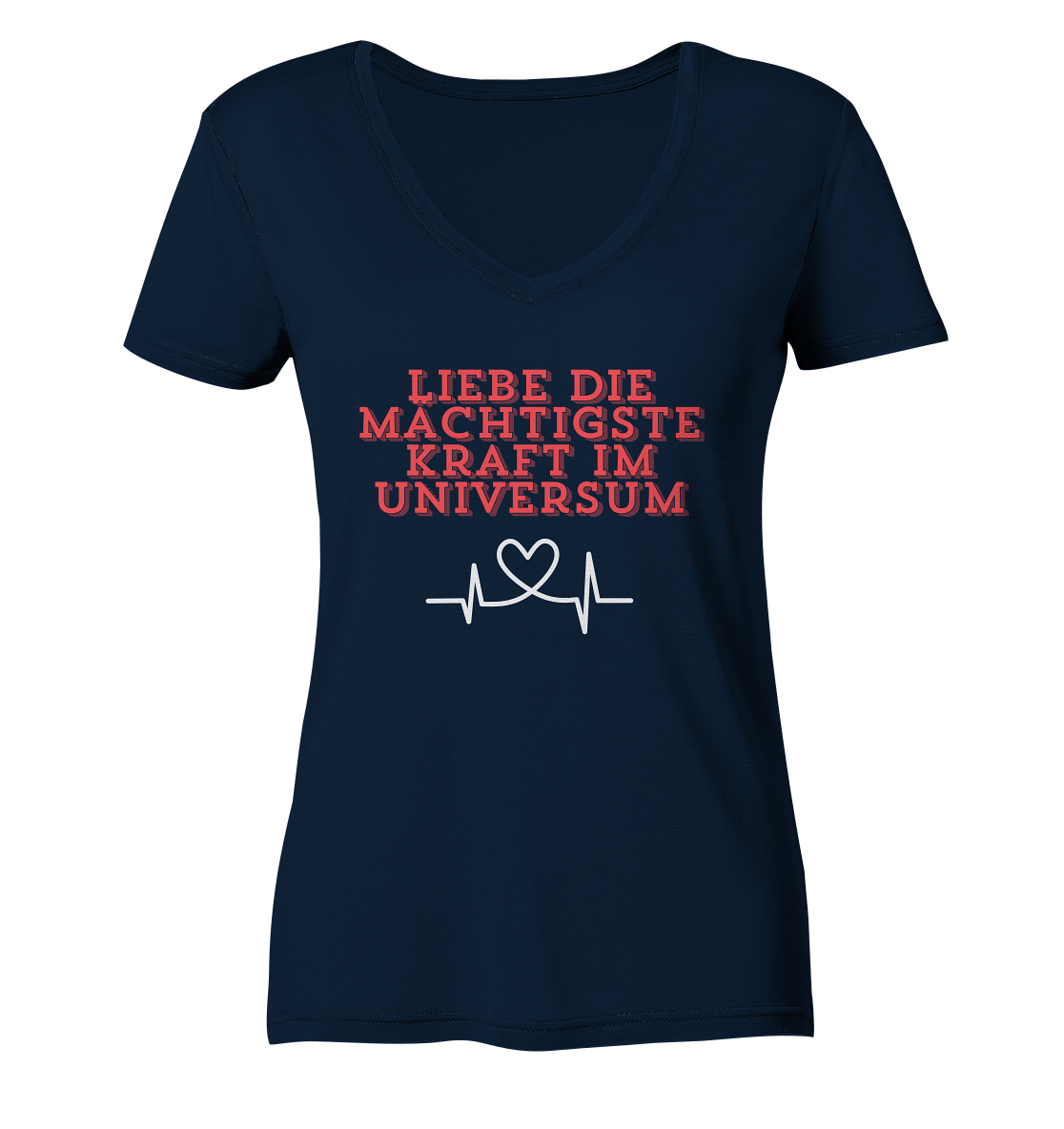 Liebe als Kraft - Ladies V-Neck Shirt