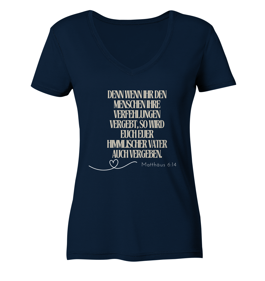 Vergebung - Ladies V-Neck Shirt