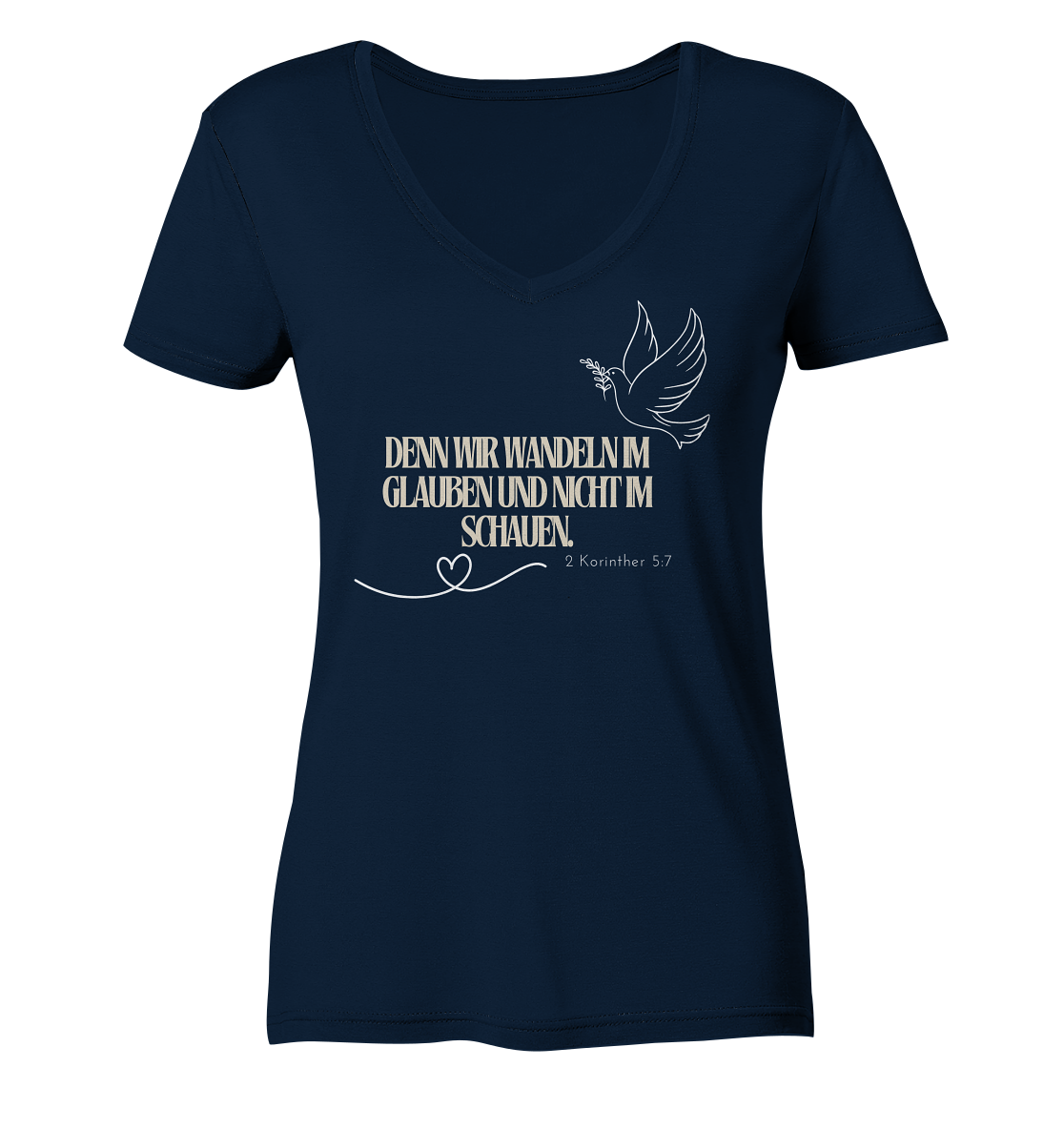 Glauben - Ladies V-Neck Shirt
