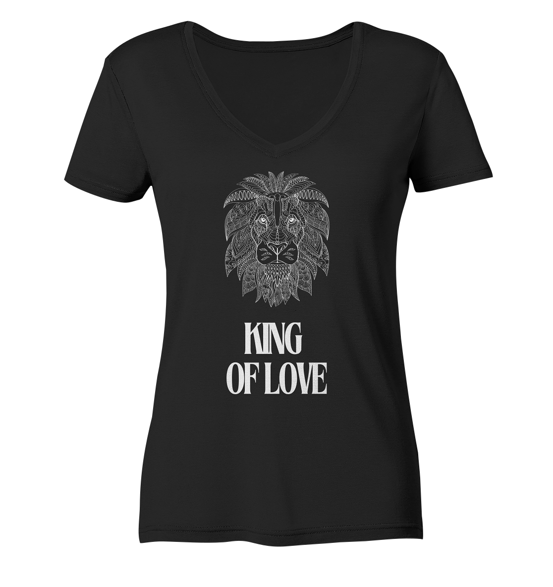 King of Love - Ladies V-Neck Shirt