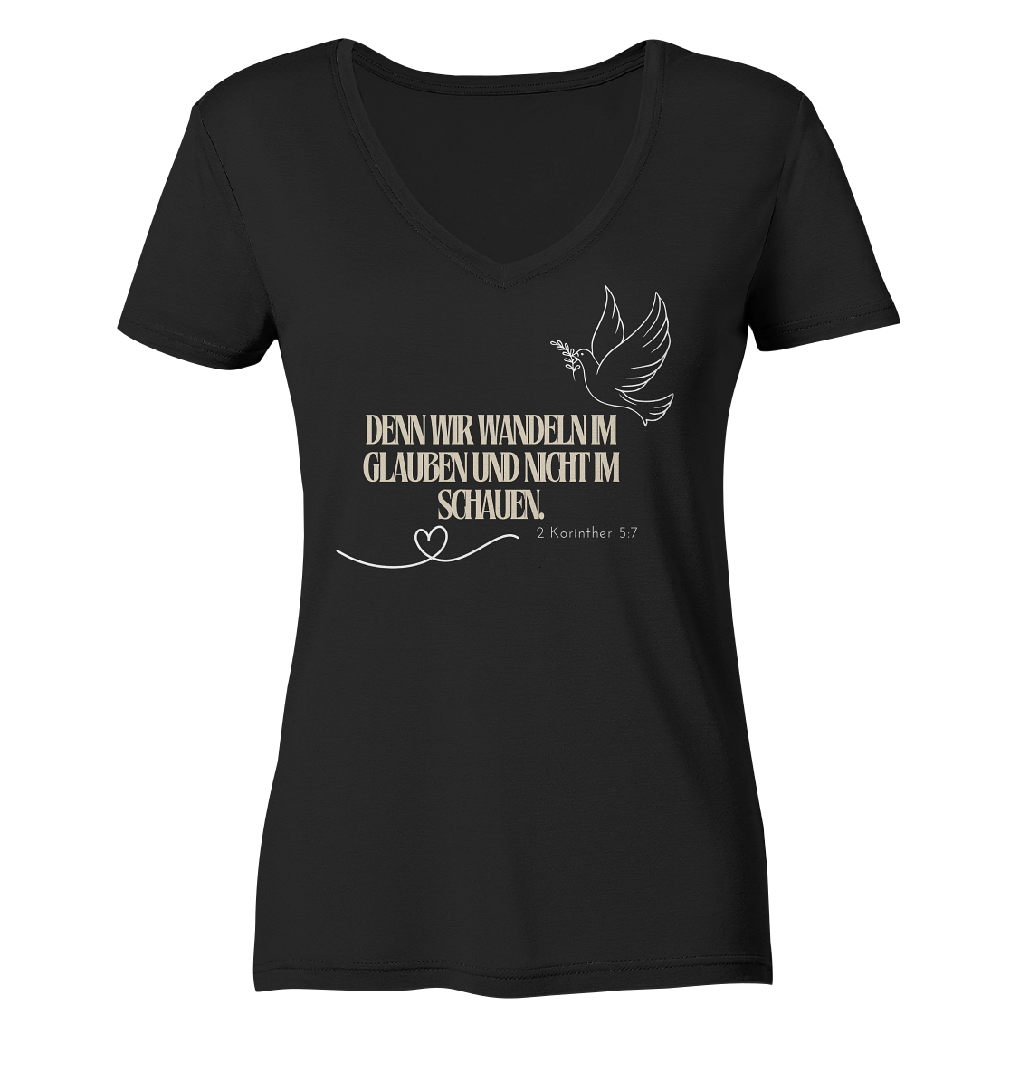 Glauben - Ladies V-Neck Shirt