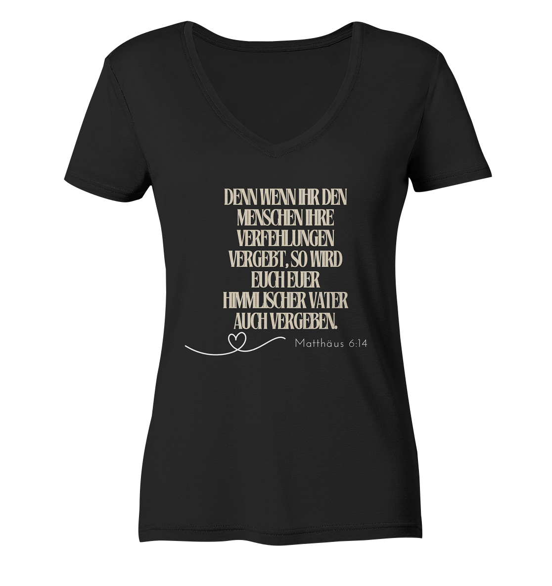 Vergebung - Ladies V-Neck Shirt