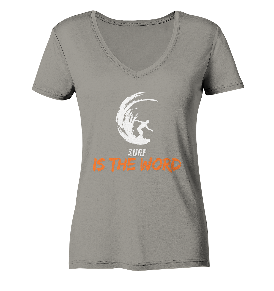 Surf is the Word - Ladies V-Neck Shirt