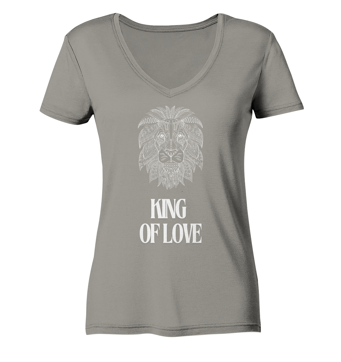 King of Love - Ladies V-Neck Shirt