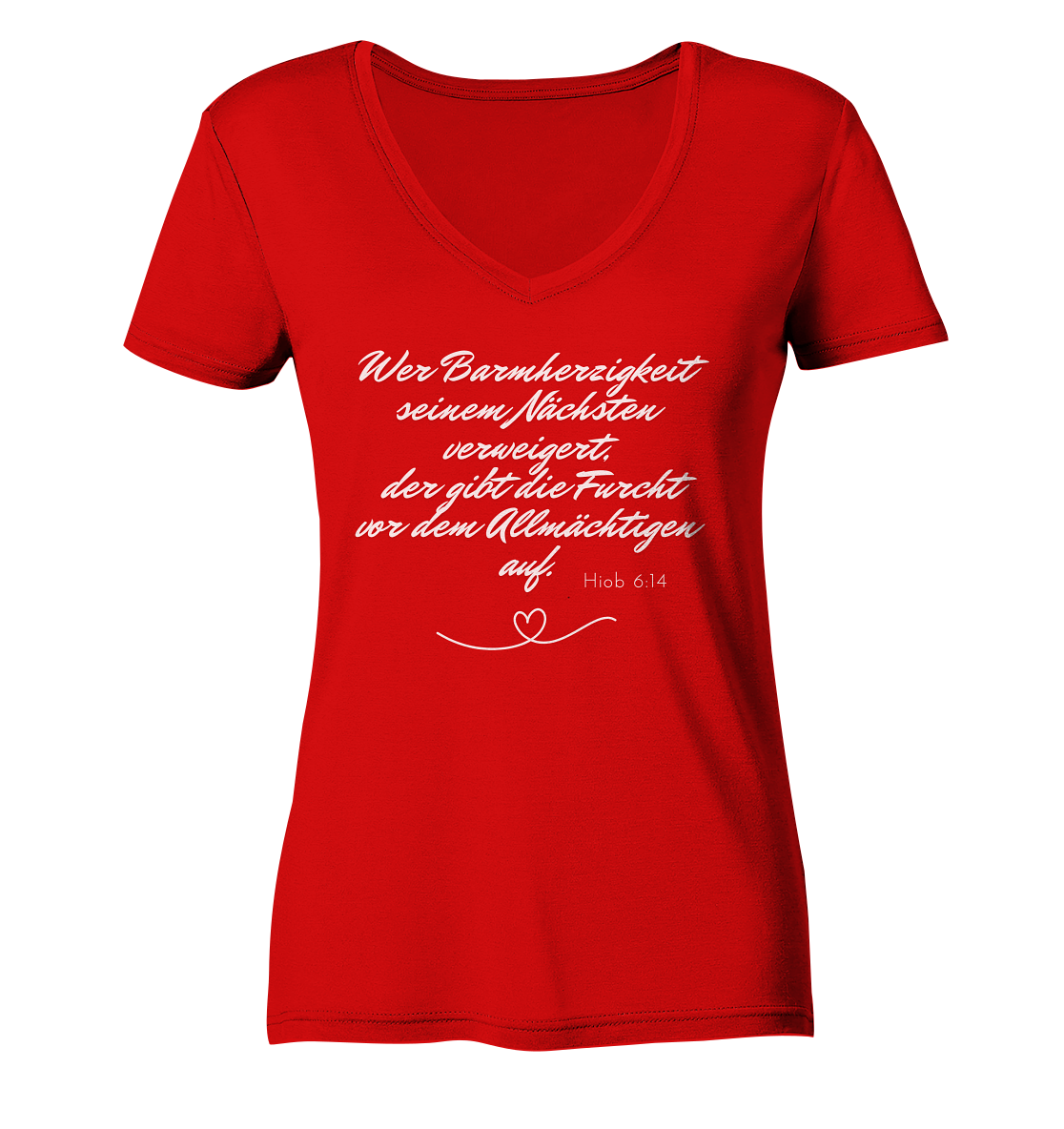 Barmherzigkeit - Ladies V-Neck Shirt