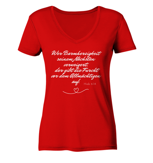 Barmherzigkeit - Ladies V-Neck Shirt