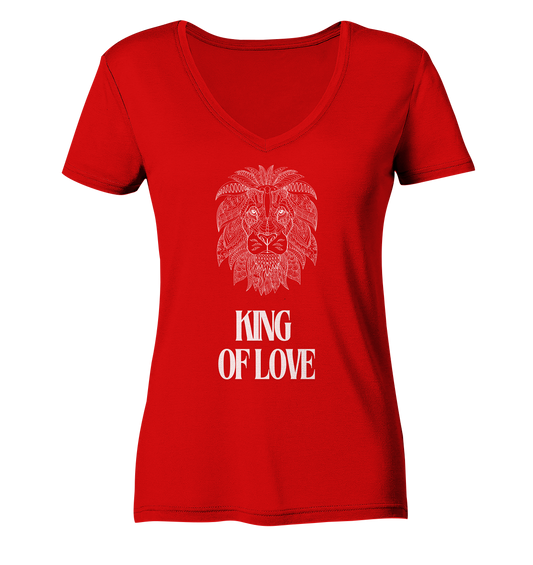 King of Love - Ladies V-Neck Shirt