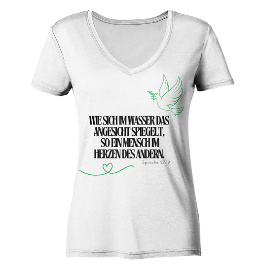 Im Herzen des Menschen - Ladies V-Neck Shirt