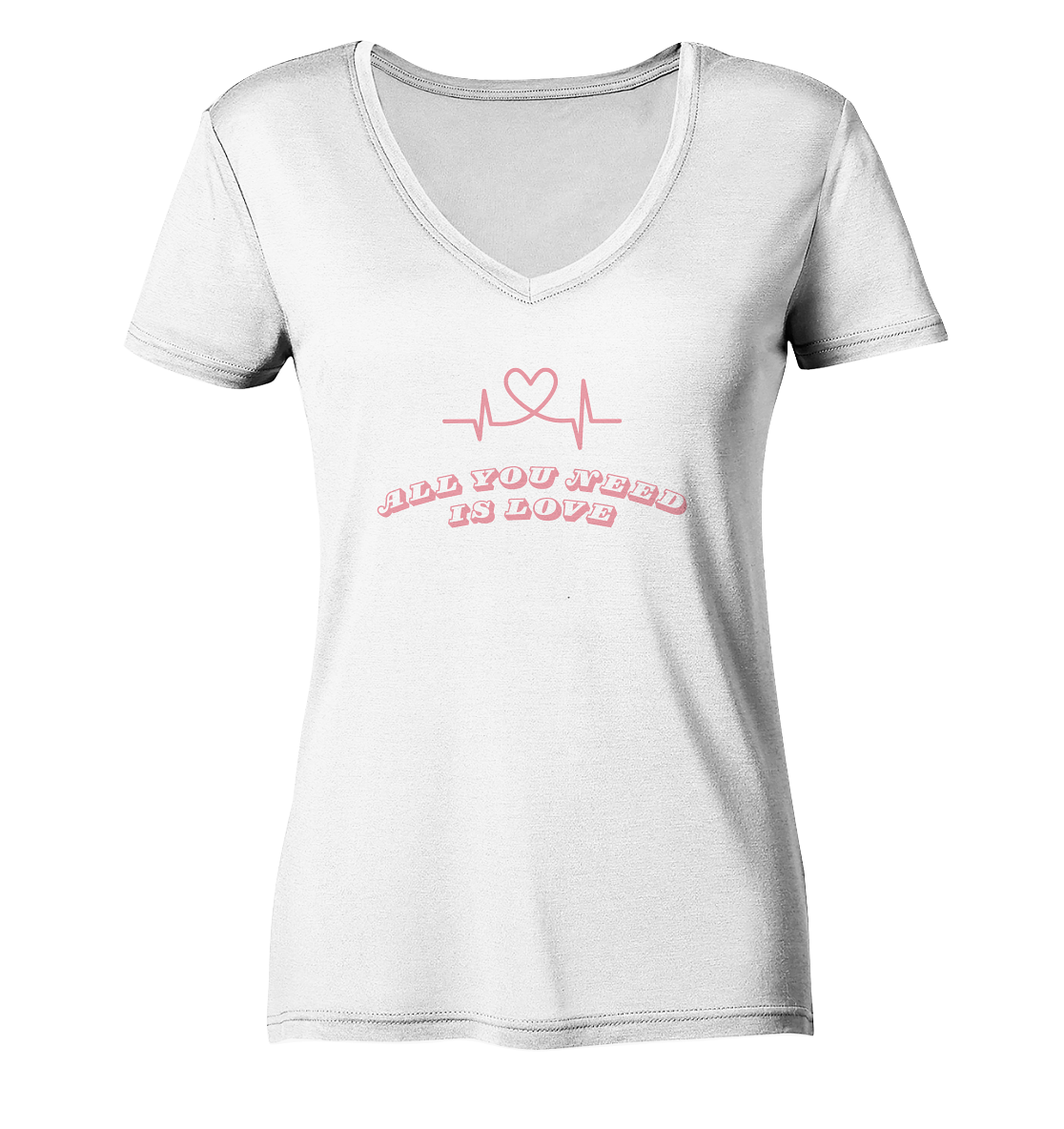All you need is Love - Ladies V-Neck Shirt