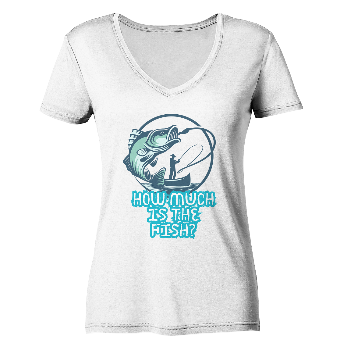 How much is the Fish - Ladies V-Neck Shirt